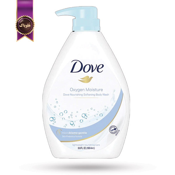 شامپو بدن داو Dove مدل رطوبت‌ رسانی اکسیژنه Oxygen Moisture حجم 1 لیتر (اورجینال)