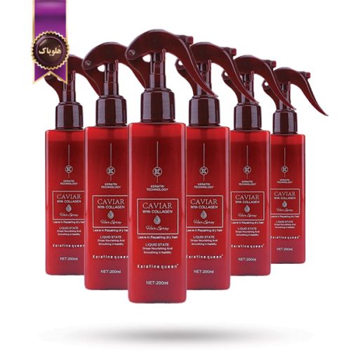 6 عدد اسپری مو کراتین کویین Keratine Queen مدل خاویار Caviar حجم 200 میلی لیتر (اورجینال)