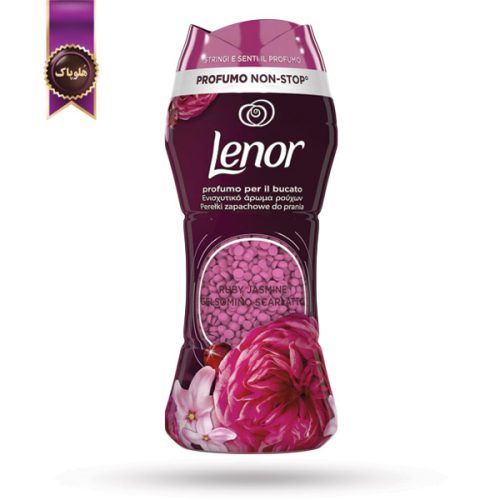 دانه خوشبوکننده لباس لنور Lenor رایحه یاس سرخ و میوه‌ای Ruby Jasmine وزن 210 گرم (اورجینال)