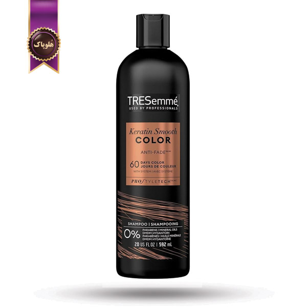 شامپو ترزمی tresemme مدل تثبیت‌کننده رنگ مو Keratin Smooth Color حجم 592 میلی لیتر (اورجینال)