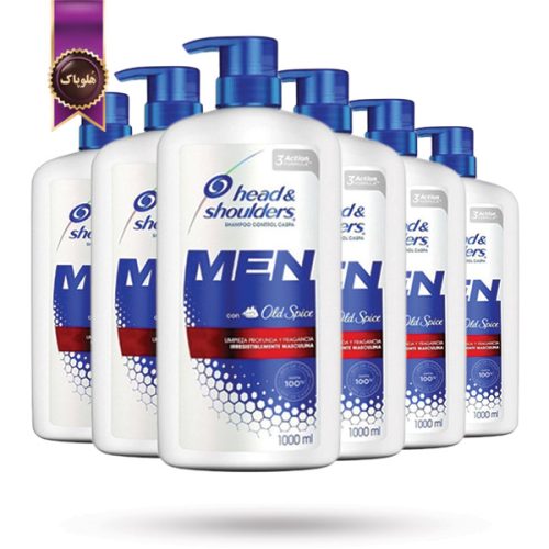 6 عدد شامپو مو مردانه هد اند شولدرز Head & Shoulders Men مدل اولد اسپایس Old Spice حجم 1 لیتر (اورجینال)