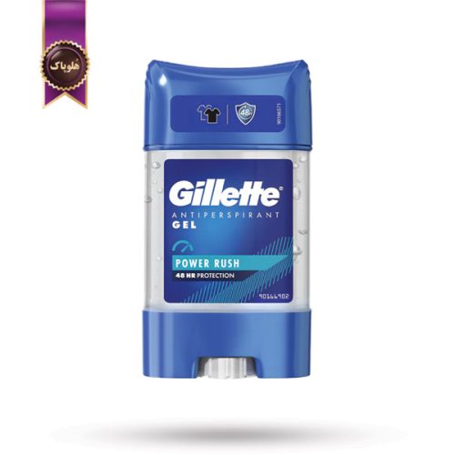 دئودورانت ژلی ضدتعریق مردانه ژیلت Gillette مدل انرژی‌بخش Power Rush حجم 70 میلی‌ لیتر (اورجینال)