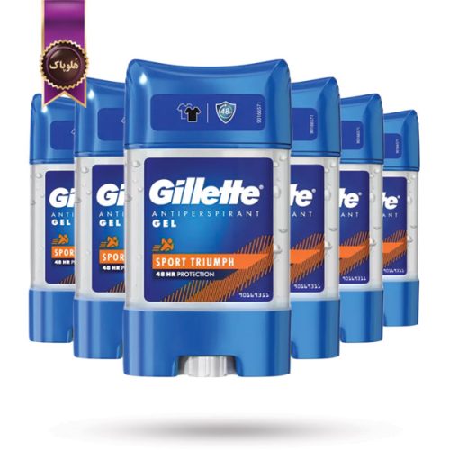 6 عدد دئودورانت ژلی ضدتعریق مردانه ژیلت Gillette مدل اسپرت Sport Triumph حجم 70 میلی‌ لیتر (اورجینال)
