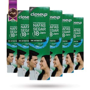 6 عدد خمیردندان کلوز آپ Closeup مدل فرمولاسیون حاوی زینک Zinc Antibakteri حجم 110 میلی لیتر (اورجینال)