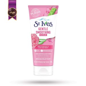 اسکراب صورت سنت ایوز St.Ives مدل رز واتر و آلوئه ورا Rose Water & Aloe Vera وزن 170 گرم (اورجینال)