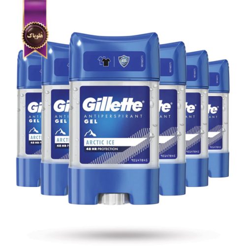6 عدد دئودورانت ژلی ضدتعریق مردانه ژیلت Gillette مدل یخ قطبی Arctic Ice حجم 70 میلی‌ لیتر (اورجینال)