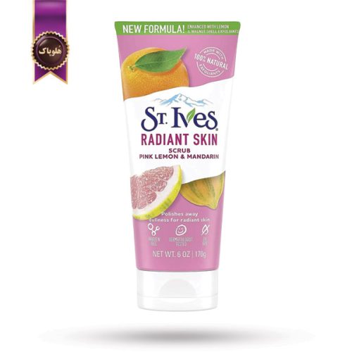 اسکراب صورت سنت ایوز St.Ives مدل لیمو صورتی و پرتقال ماندارین Pink Lemon & Mandarin وزن 170 گرم (اورجینال)