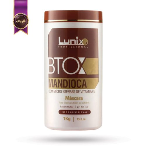 ماسک بوتاکس مو لونیکس Lunix مدل حاوی مانیوکا Mandioca حجم 1 لیتر (اورجینال)