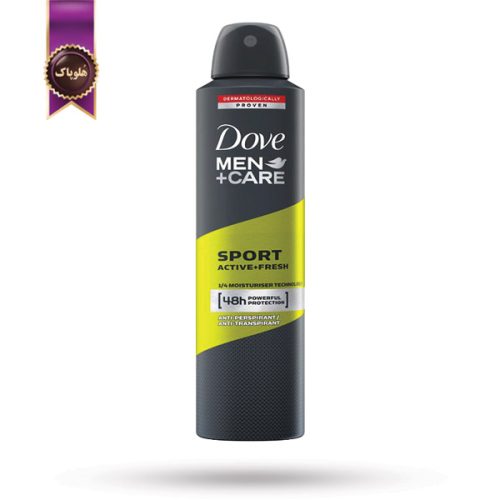 اسپری دئودورانت ضد تعریق مردانه داو Dove Men+Care مدل اسپرت Sport Active Fresh حجم 250 میلی لیتر (اورجینال)
