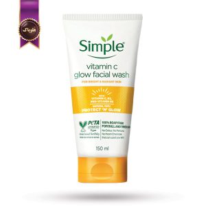 ژل شستشوی صورت سیمپل Simple مدل ویتامین سی Vitamin C حجم 150 میلی‌ لیتر (اورجینال)