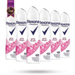 6 عدد اسپری دئودورانت ضد تعریق زنانه رکسونا Rexona مدل پینک بلاش Pink Blush حجم 200 میلی لیتر (اورجینال)
