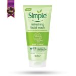 ژل شستشوی صورت سیمپل Simple مدل طراوت‌ بخش Refreshing حجم 150 میلی‌ لیتر (اورجینال)