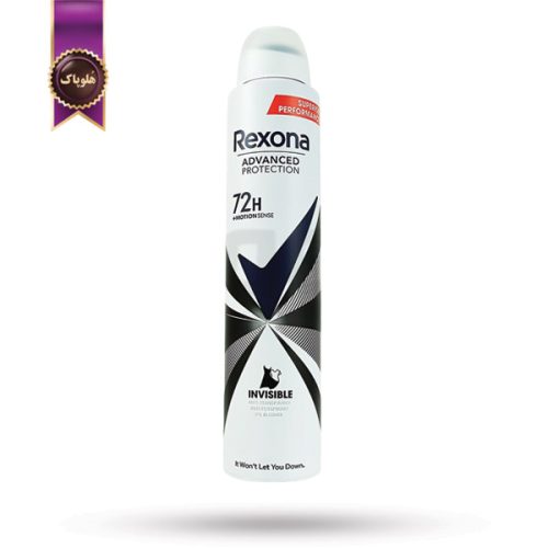 اسپری دئودورانت ضد تعریق زنانه رکسونا Rexona مدل اینویزیبل Invisible حجم 200 میلی لیتر (اورجینال)