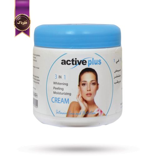 کرم اکتیو پلاس Active Plus مدل 3 کاره روشن‌ کننده و مرطوب‌ کننده Whitening حجم 500 میلی لیتر (اورجینال)