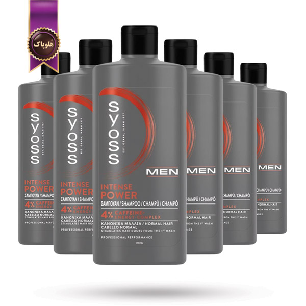 6 عدد شامپو مو مردانه سایوس Syoss Men مدل تقویت‌ کننده Power حجم 440 میلی لیتر (اورجینال)