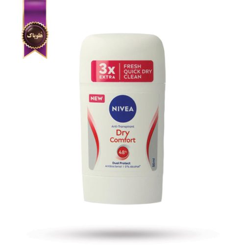مام استیک ضد تعریق زنانه نیوا Nivea مدل درای کامفورت Dry Comfort حجم 50 میلی‌ لیتر (اورجینال)