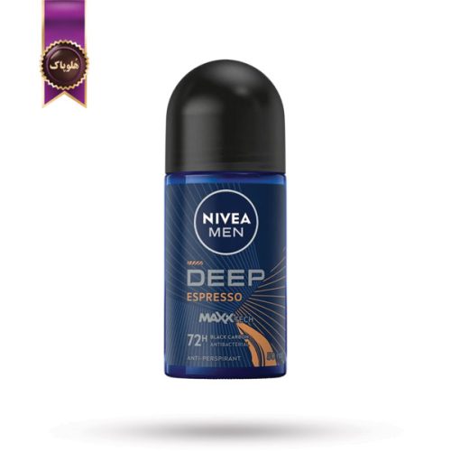 مام رول ضدتعریق مردانه نیوا NIVEA MEN مدل رایحه‌ گرم اسپرسو Deep Espresso حجم 50 میلی‌ لیتر (اورجینال)