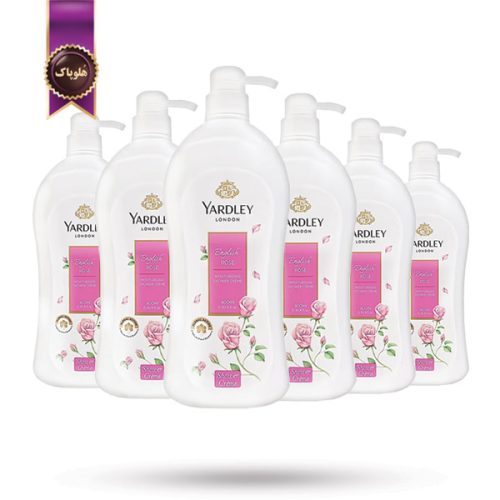 6 عدد شامپو بدن کرمی یار دلی Yardley مدل گل رز انگلیسی English Rose حجم 900 میلی لیتر (اورجینال)