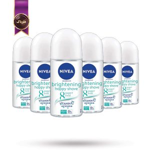 6 عدد مام رول ضدتعریق زنانه نیوا NIVEA مدل روشن‌ کننده Brightening حجم 50 میلی‌ لیتر (اورجینال)