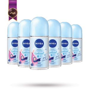 6 عدد مام رول ضدتعریق زنانه نیوا NIVEA مدل خنک کننده مخصوص بانوان محجبه Hijab Cool حجم 50 میلی‌ لیتر (اورجینال)