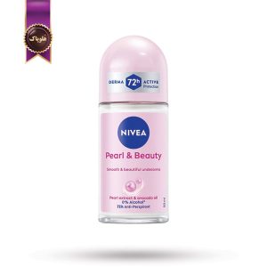 مام رول ضدتعریق زنانه نیوا NIVEA مدل مروارید و زیبایی Pearl & Beauty حجم 50 میلی‌ لیتر (اورجینال)