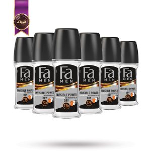 6 عدد مام رول ضدتعریق فا Fa مدل قدرت نامرئی Invisible Power حجم 50 میلی‌ لیتر (اورجینال)
