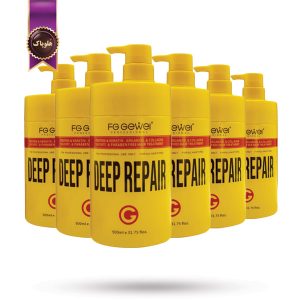 6 عدد ماسک مو اف جی جیوی FG GeWeI مدل تقویتی و ترمیم‌کننده Deep Repair حجم 900 میلی لیتر (اورجینال)