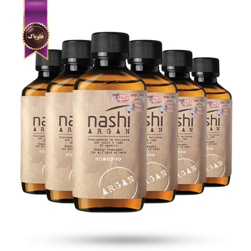 6 عدد شامپو مو ناشی آرگان Nashi Argan حجم 200 میلی لیتر (اورجینال)