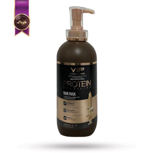 ماسک مو وی آی پی گلدن هیر VIP Golden Hair مدل پروتئین برزیلی Protein brazilian حجم 800 میلی لیتر (اورجینال)