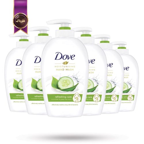 6 عدد مایع دستشویی داو Dove رایحه خیار و چای سبز Cucumber and green tea scent حجم 250 میلی لیتر (اورجینال)