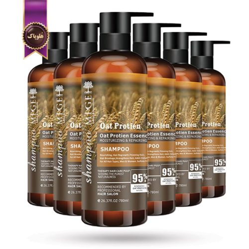 6 عدد شامپو مو میگ Mige مدل پروتئین جو دوسر Oat Protein حجم 780 میلی لیتر (اورجینال)
