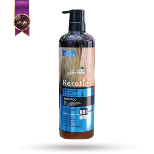 شامپو نایس فرش NICE FRESH مدل کراتین و پروتئین Keratin & Protein حجم 900 میلی لیتر (اورجینال)