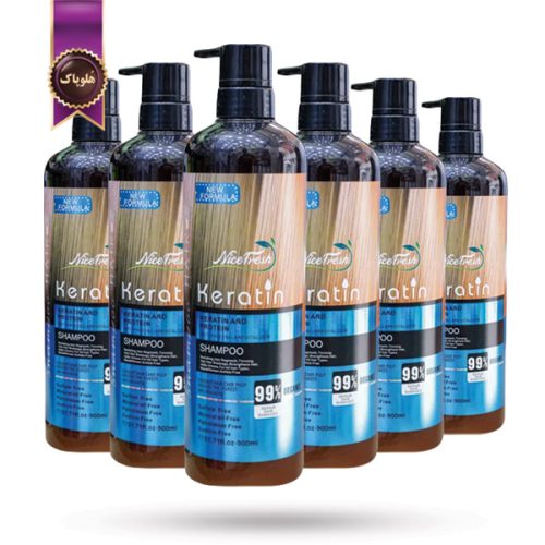 6 عدد شامپو نایس فرش NICE FRESH مدل کراتین و پروتئین Keratin & Protein حجم 900 میلی لیتر (اورجینال)