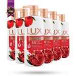 6 عدد ژل شستشوی بدن لوکس LUX مدل عصاره انار Bouncy Glow حجم 450 میلی لیتر (اورجینال)
