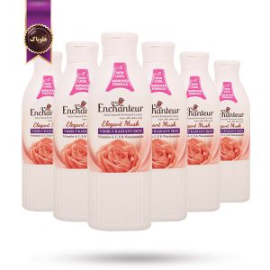 6 عدد لوسیون بدن انشانتور Enchanteur مدل رایحه‌ بر پایه مشک Elegant Musk حجم 250 میلی لیتر (اورجینال)
