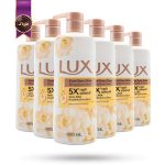 6 عدد ژل شستشوی بدن لوکس LUX مدل رایحه گل کاملیا Even-Tone Glow حجم 450 میلی لیتر (اورجینال)