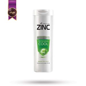 شامپو مو زینک Zinc مدل عصاره چای سبز Refreshing Cool حجم 340 میلی لیتر (اورجینال)