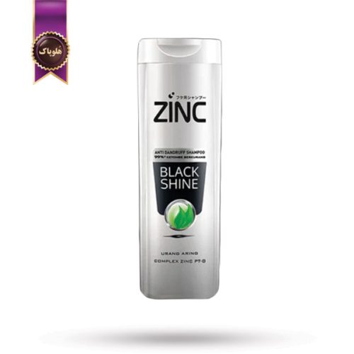 شامپو مو زینک Zinc مدل بلک شاین Black Shine حجم 340 میلی لیتر (اورجینال)