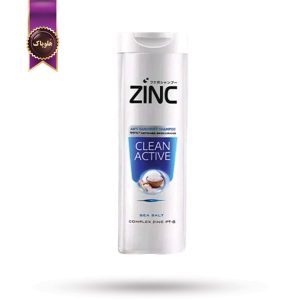 شامپو مو زینک Zinc مدل نمک دریایی Clean Active حجم 340 میلی لیتر (اورجینال)