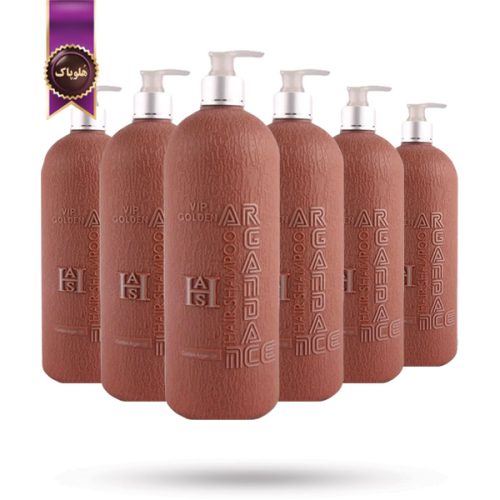 6 عدد شامپو آرگان دنس هیر Dance Hair مدل وی آی پی گلدن VIP Golden حجم 1000 میلی لیتر (اورجینال)