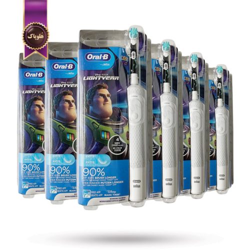 6 عدد مسواک برقی کودک اورال بی Oral-B طرح پیکسار D100 Pixar
