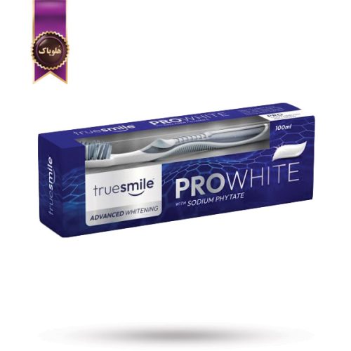 ست مسواک و خمیر دندان ترو اسمایل True Smile مدل سفید کننده پیشرفته Pro White حجم 100 میلی لیتر (اورجینال)