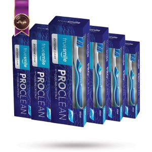 6 عدد ست مسواک و خمیر دندان ترو اسمایل True Smile مدل تمیز کننده پیشرفته Pro Clean حجم 100 میلی لیتر (اورجینال)