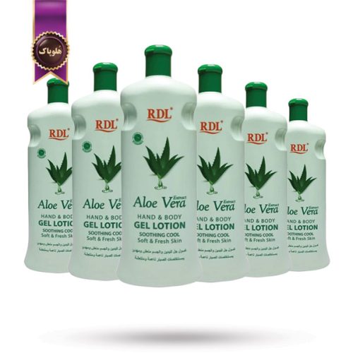 6 عدد لوسیون دست و بدن آر دی ال RDL مدل با عصاره آلوئه ورا Aloe Vera حجم 600 میلی لیتر (اورجینال)