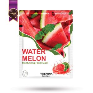 ماسک صورت ورقه‌ ای پوکیانا PUQIANNA مدل عصاره هندوانه Water melon پک 1 عددی (اورجینال)