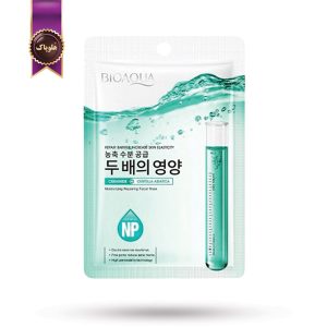ماسک صورت ورقه‌ ای بیو آکوا BIOAQUA مدل حاوی سرامید و سنتلا آسیاتیکا Ceramide + Centella پک 1 عددی (اورجینال)