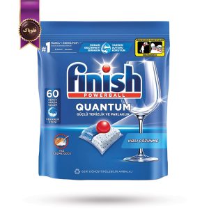 قرص ماشین ظرفشویی فینیش Finish مدل کوانتوم Quantum بسته 60 عددی