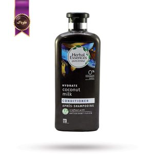 نرم‌ کننده مو هربال اسنسز Herbal Essences مدل شیر نارگیل آبرسان Coconut Milk Hydrate حجم 400 میلی لیتر (اورجینال)