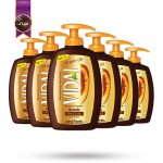 6 عدد صابون مایع ویدال Vidal مدل روغن آرگان Argan oil حجم 500 میلی‌ لیتر (اورجینال)