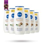 6 عدد ژل دوش نیوا NIVEA مدل شی باتر و روغن‌ گیاهی مغذی Shea Butter & Botanical Oil حجم 250 میلی لیتر (اورجینال)